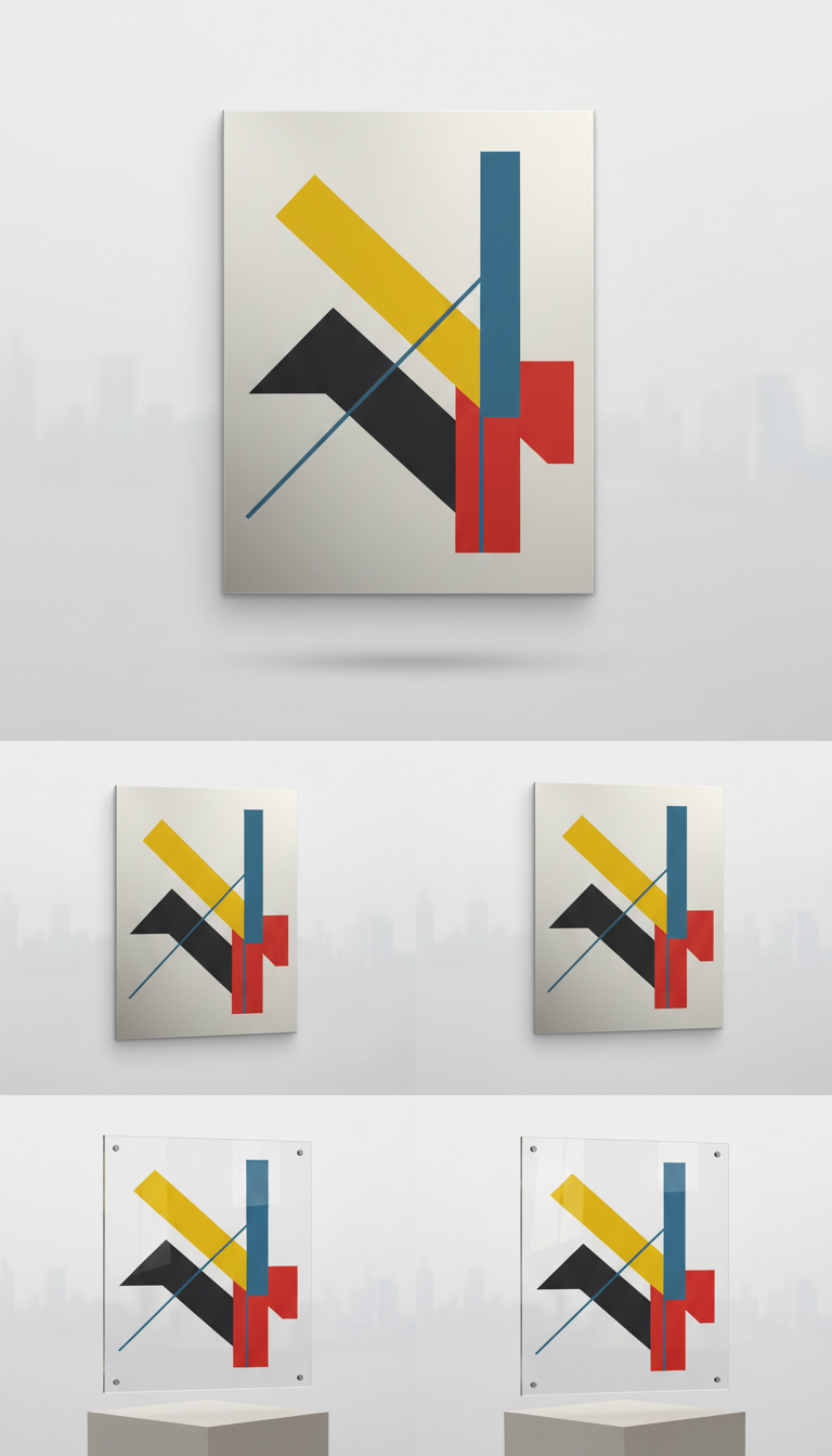 Tableau architectural rouge signal en aluminium